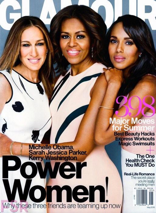 Michelle Obama, Sarah Jessica Parker, Kerry Washington on Glamour Cover