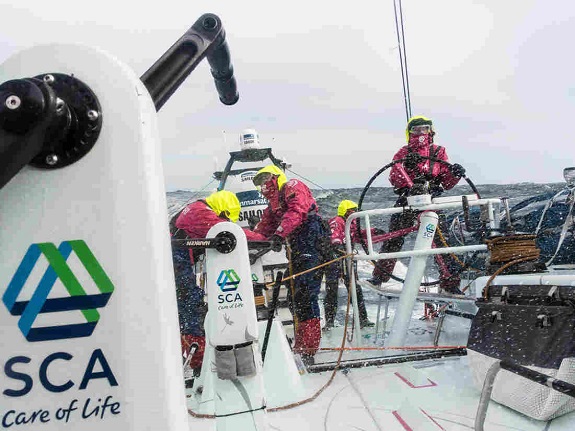 Team SCA sailing around the world/Photo: Anna-Lena Elles/Team SCA