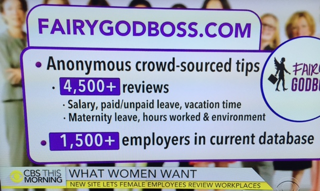 fairygodboss.com on CBS This Morning graphic/Screenshot CBS