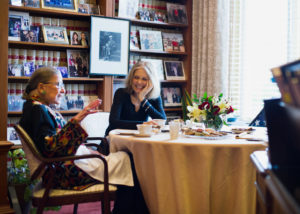 Gloria Steinem and Ruth Bader Ginsburg in Ginsburg's Champers at the Supreme Court/Photo: Hilary Swift for The New York Times