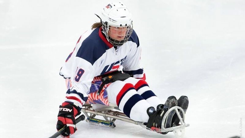 Christy Gardner/sled hockey team/Photo: Christy Gardner