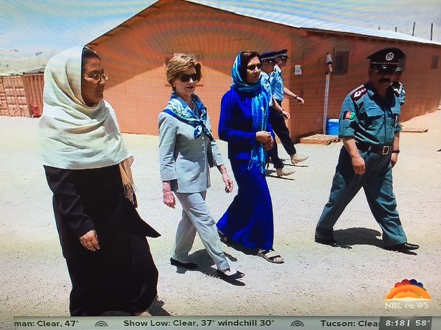 Laura Bush on her book "We Are Afghan Women': Photo: NBC Screenshot