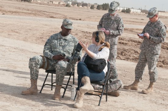 Kelly McEvers, reporter/Photo: U. S. Army