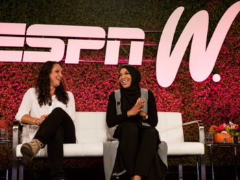 Maggie Steffens inspiring words for younger athletes at espnW, Women & Sports Event