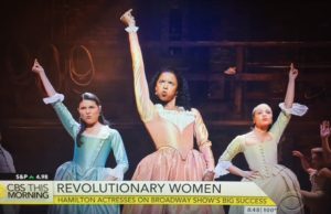 Hamilton play women/Photo: CBS Screenshot