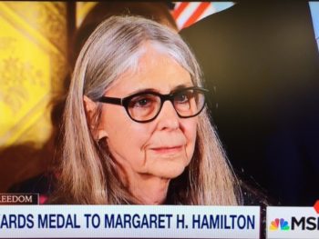 Margaret Hamilton,Presidential Medal of Freedom winner/Photo: Screenshot MSNBC