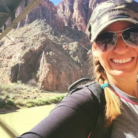 Michelle Steinke-Baumgard, founder 1FitWidow, at the bottom of the Grand Canyon/Photo Courtesy Michelle Steinke-Baumgard