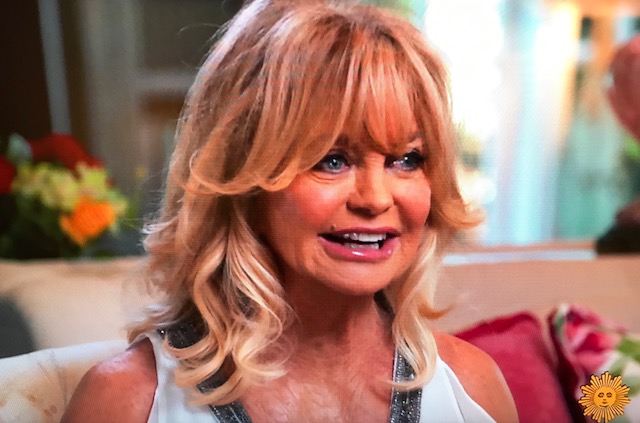 Goldie Hawn, actress and mindfulness teacher/Photo: CBS Screenshot