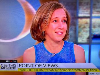 Susan Wojcicki on CBS This Morning/Photo: Screenshot CBS