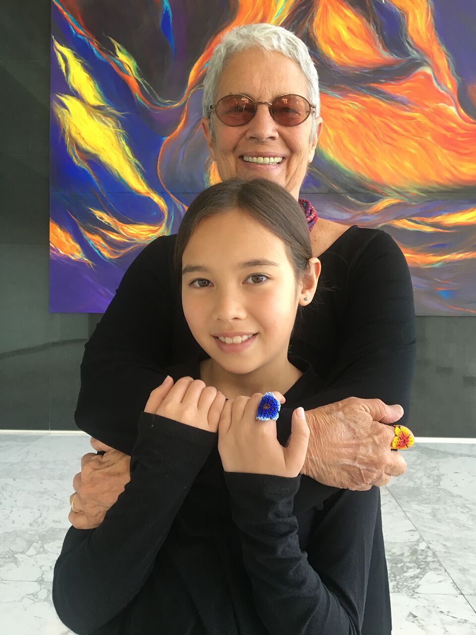 Paola Gianturco/Alex, her granddaughter, authors of Wonder Girls/Photo: Paola Gianturco