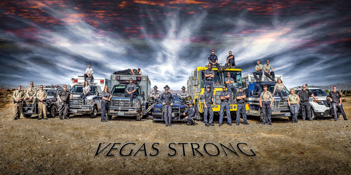 Photo: VegasStrong1 photo of Las Vegas First Responders | Photo by Daniel Sundahl