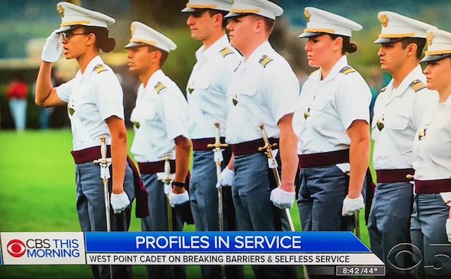 Simone Askew, head of Corps of Cadets/West Point--Photo: Screenshot CBS News