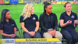 Women talk about the NFL and women's roles/CBS Screenshot