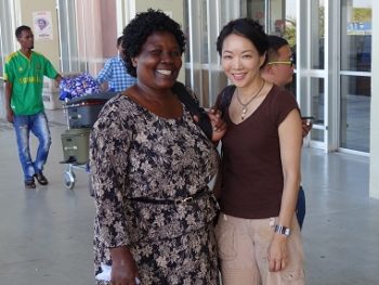 Jessica Yu, author of Garden of the Lost and Abandoned, and Gladys Kalibbala, and subject of the book/Photo: Michael Wawuyo