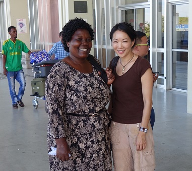 Jessica Yu, author of Garden of the Lost and Abandoned, and Gladys Kalibbala, and subject of the book/Photo: Michael Wawuyo