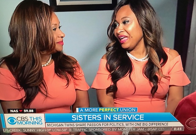Twins Sisters in Michican running for office/Photo: CBS News Screenshot