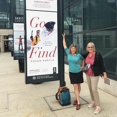 Susan Purvis, author Go Find, at Javits Center NYC/Photo Courtesy Susan Purvis