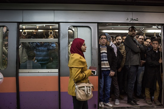 Ramsis metro station where incidents of sexual harassment have been reported. Women usually prefer to use the ladies metro cars for fear of being harassed in the crowded cars. Photo: Eman Helal | Zahra Hankir | The Women's Eye
