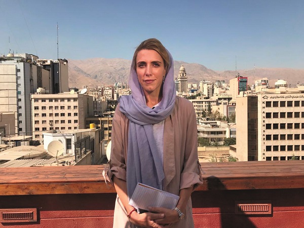Clarissa Ward visiting Tehran after years of trying to get an Iranian visa, August 2019
Courtesy Scott McWhinnie for The Women's Eye 20 Women Storytellers book | Co-editors Pamela Burke and Patricia Caso
