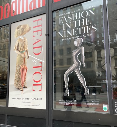 Posters outside the Museum at FIT, NYC's Fashion Institute/Photo: Pamela Burke