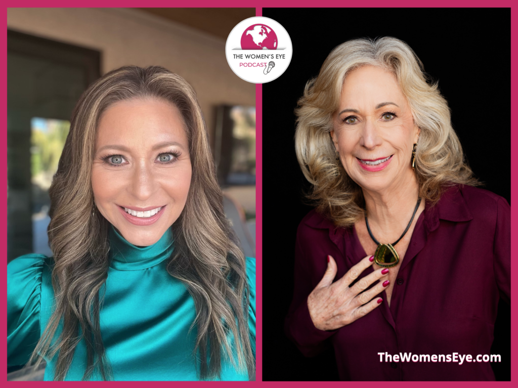 TWE Host Catherine Anaya (l) with Financial Planner Catherine Scrivano, President of CASCO Financial Group | The Women's Eye Podcast | TheWomensEye.com