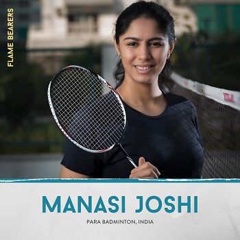 Manasi Joshi, para-badminton world champion/Courtesy Flame Bearers website