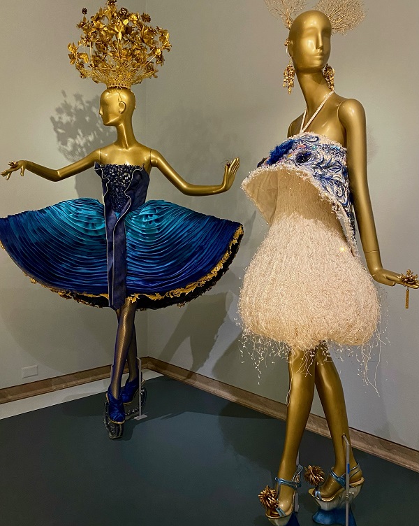 Guo Pei's Elysium Collection representing perfect happiness and immortal life at Legion of Honor, San Francisco/Photo: Wendy Verlaine