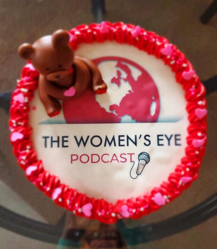 The Women's Eye Valentine's Cake baked and designed by Maria Tereso, Zoey Bakes in Las Vegas/Photo Courtesy Maria Tereso