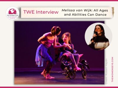 TWE Q& A: Choreographer and Born Dancing founder Melissa van Wijk, at a Born Dancing performance with Lisa (l) and Beste (r) at Manhattan's Riverside Theater/Melissa van Wijk (top right)| Photos: Russell Haydn | Interviewed by Patricia Caso for The Women's Eye | thewomenseye.com