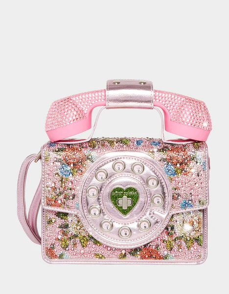 Betsey Johnson Gimme a Ring Phone Bag Pink for Photo: P. Burke for TWE