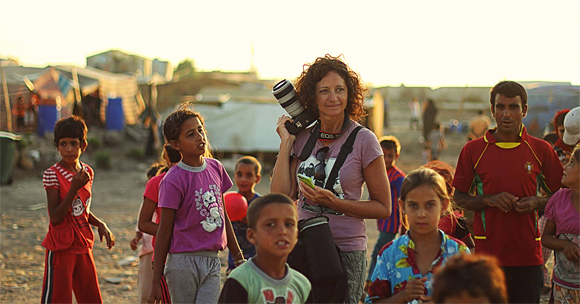 Mimo Khair, global photographer in Syrian refugee camp/Photo: Shouly Kheir